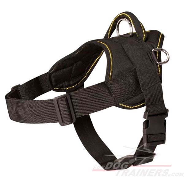 Light in Weight Nylon Canine Harness with Comfy Handle
