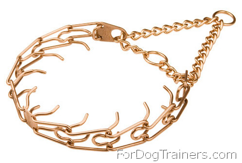 Curogan Dog Pinch Collar is made of the best alloys