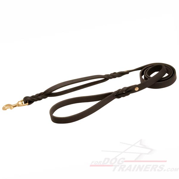 Soft and strong leather leash
