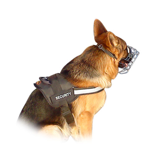 Reflective Nylon German Shepherd Service Dog Harness with Handle