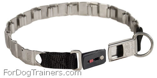 fun stainless steel new Herm Sprenger collar with open buckle